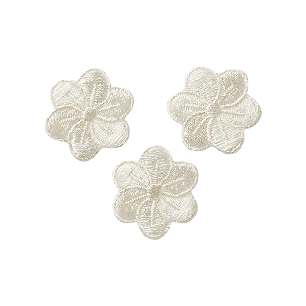 #Farbe_Applikation | Blume Weiß 06661