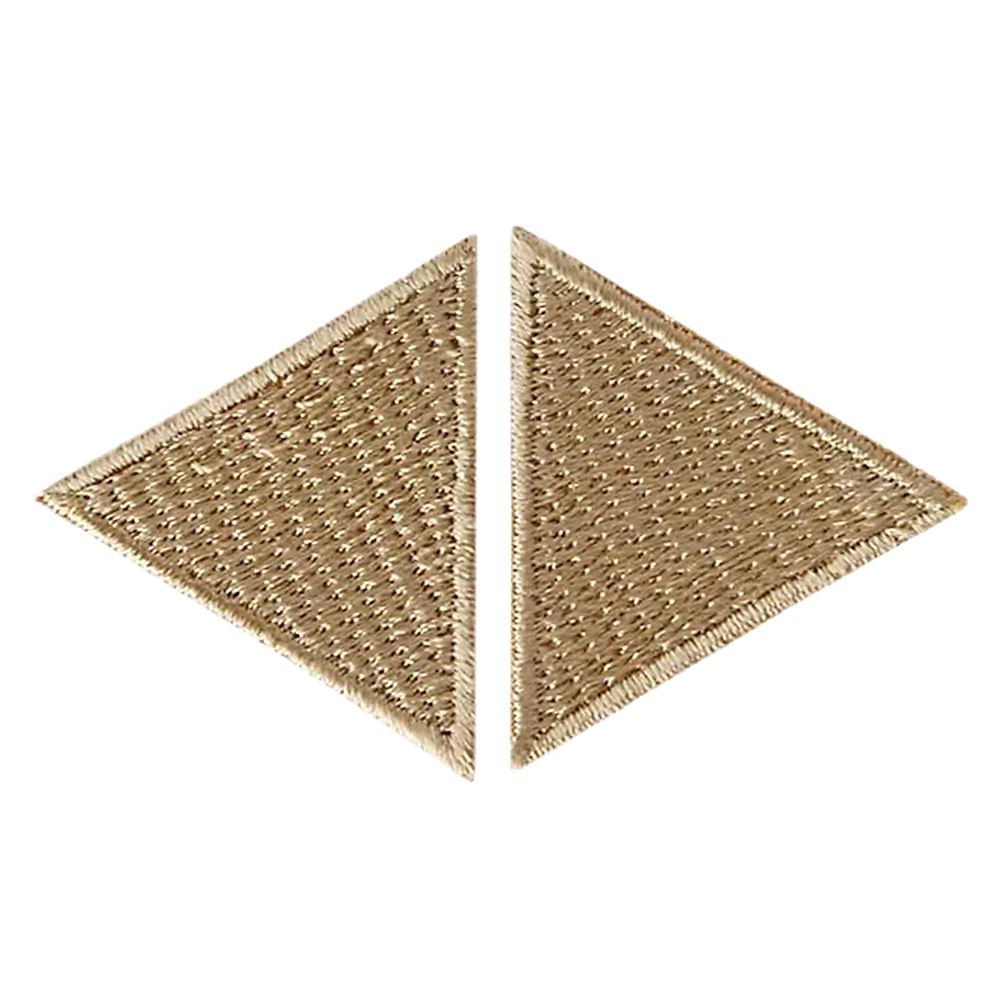 #Farbe_Applikation | Dreiecke Beige 06326
