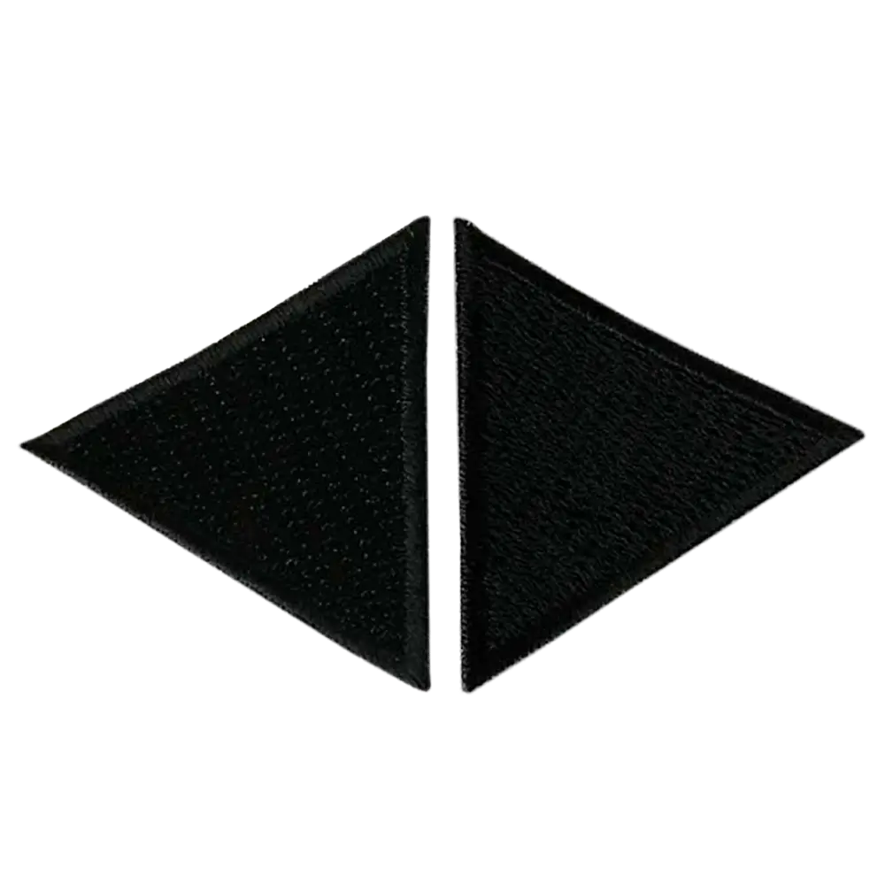 #Farbe_Applikation | Dreiecke Schwarz 06321