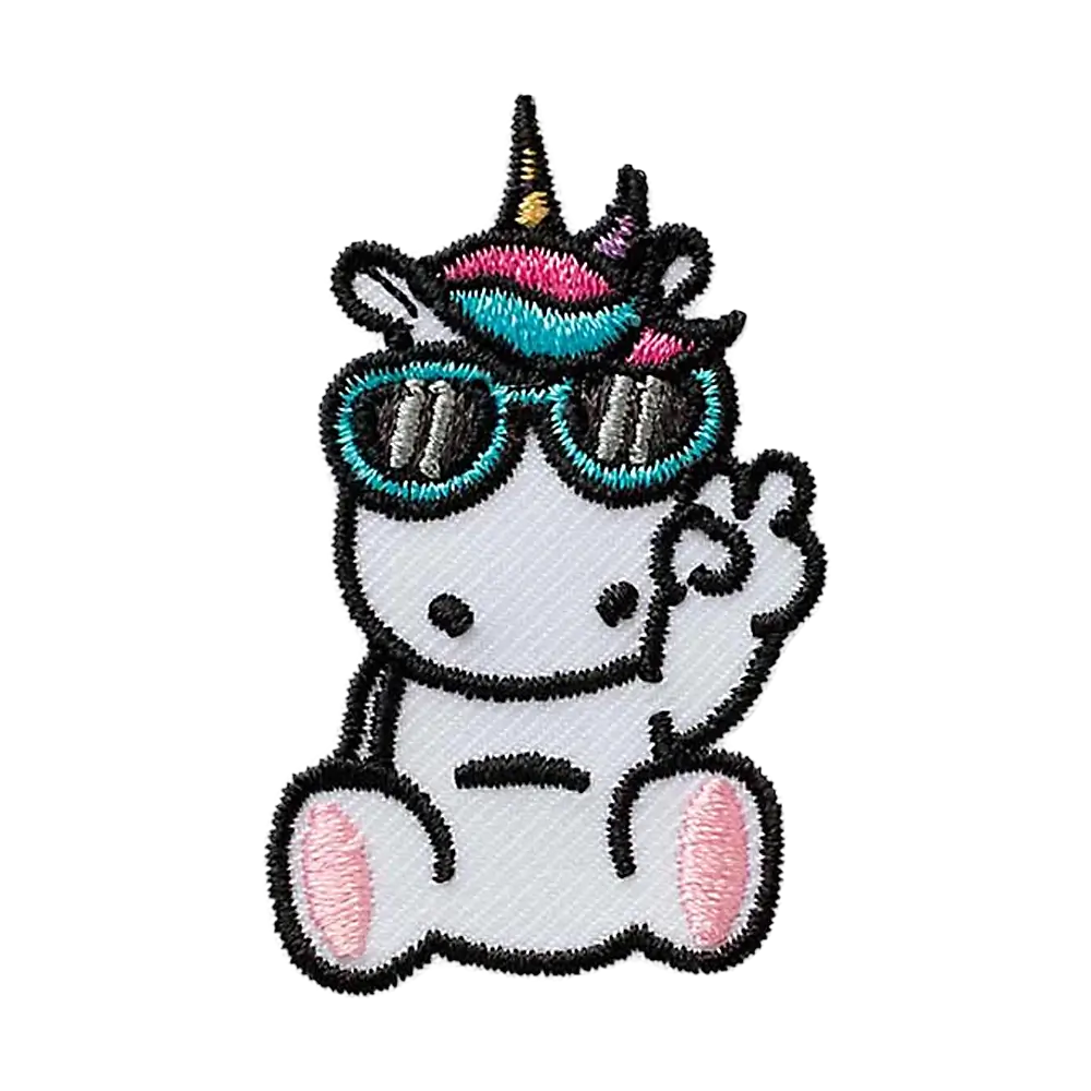 Applikation | Einhorn mit Brille 06245