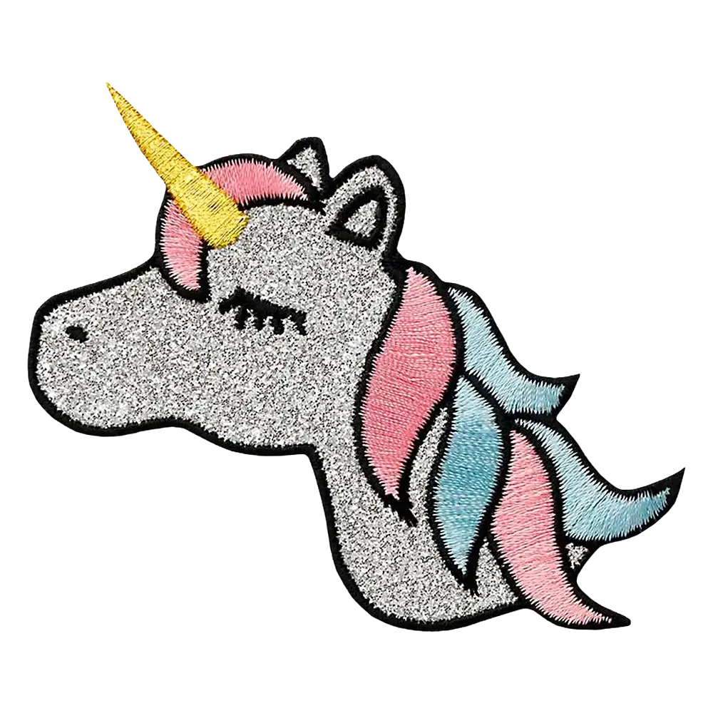 Applikation | Einhorn mit Glitzer 12100