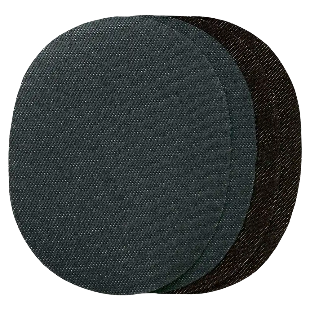 #Farbe_Mono Quick Flicken Oval | 10803 Grau & Schwarz