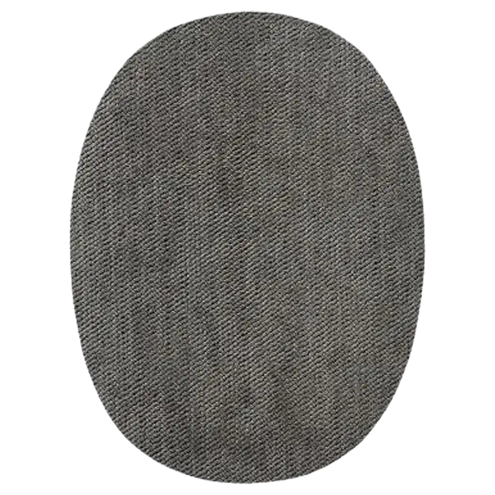 #Farbe_Mono Quick Flicken Oval | 12182 Grau