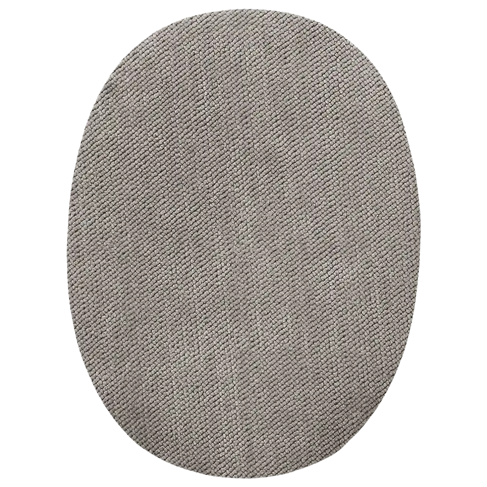 #Farbe_Mono Quick Flicken Oval | 12183 Hellgrau