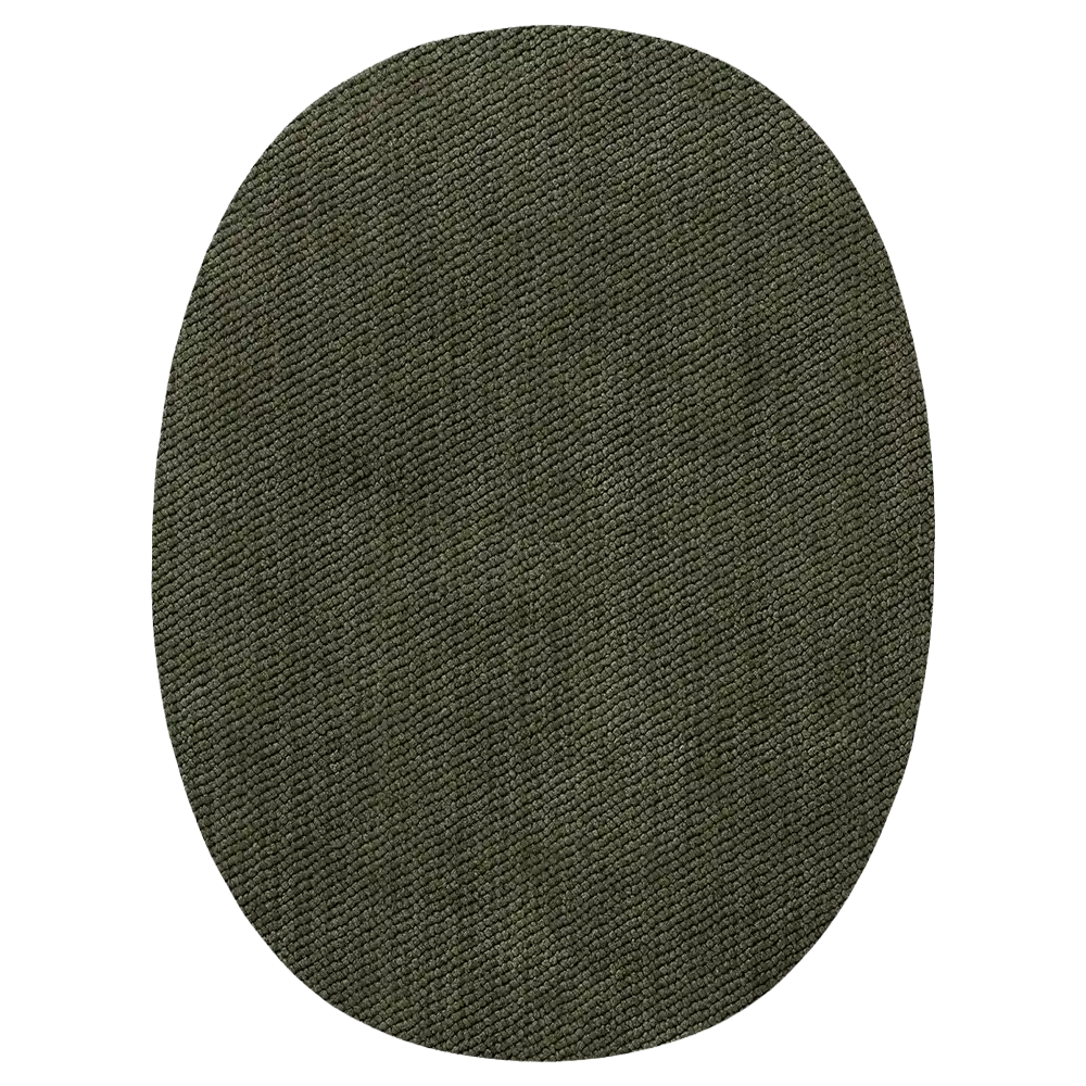 #Farbe_Mono Quick Flicken Oval | 12194 Grün