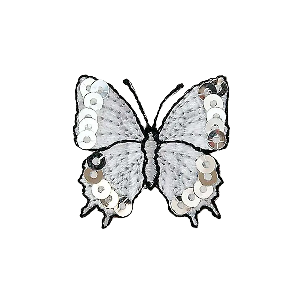 #Farbe_Applikation | Schmetterling mit Pailletten 04422