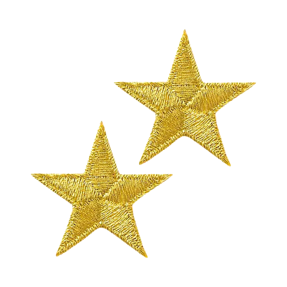 #Farbe_Applikation | Sterne Gold 06505