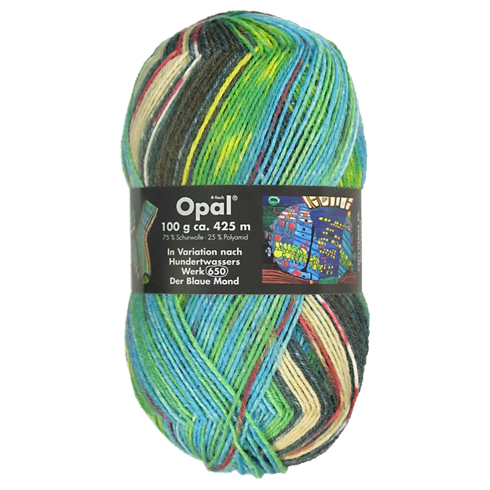 #Farbe_Opal Hundertwasser | 1432 Der Blaue Mond (650)