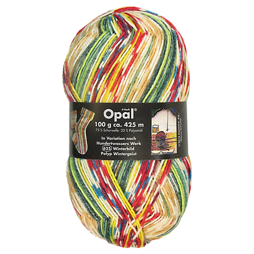 #Farbe_Opal Hundertwasser | 2104 Winterbild - Polyp - Wintergeist (625)