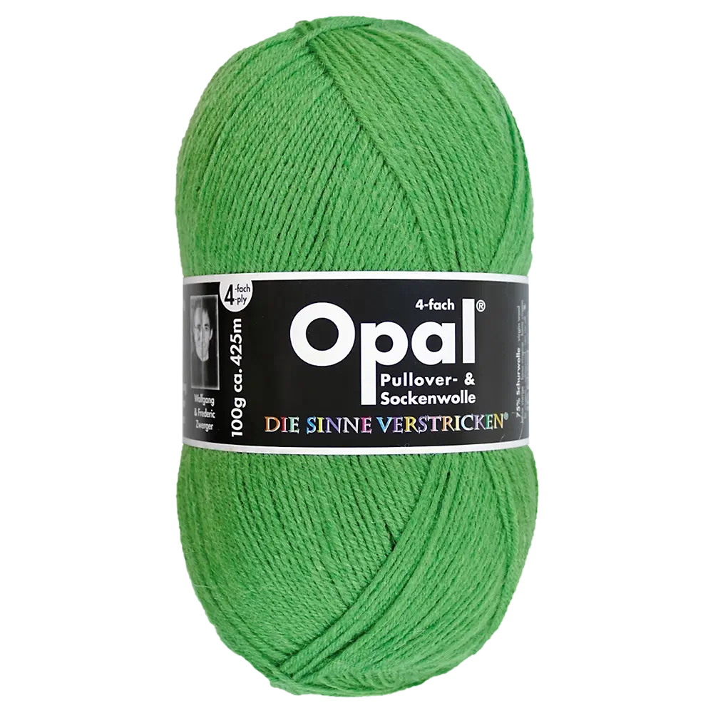 #Farbe_Opal Uni 4-fach | 1990 Grasgrün
