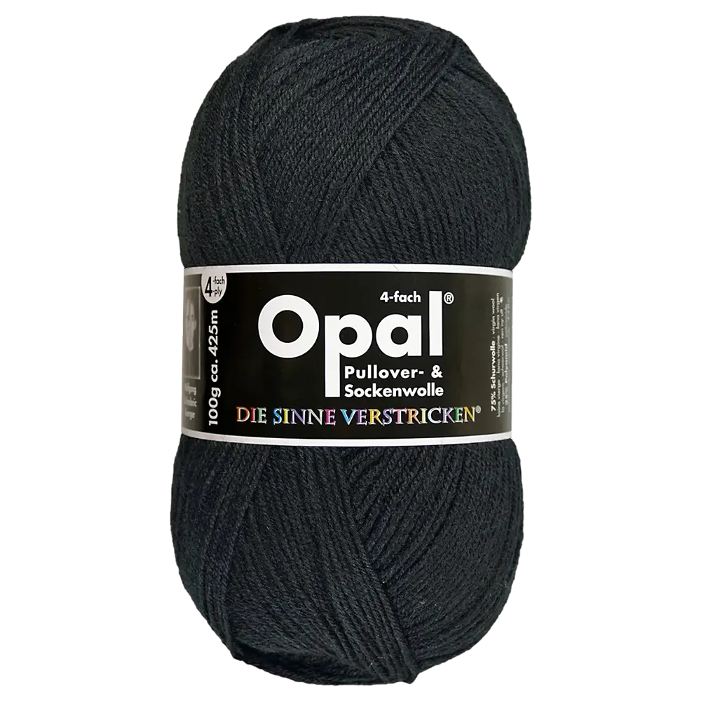 #Farbe_Opal Uni 4-fach | 5191 2619 Tiefschwarz