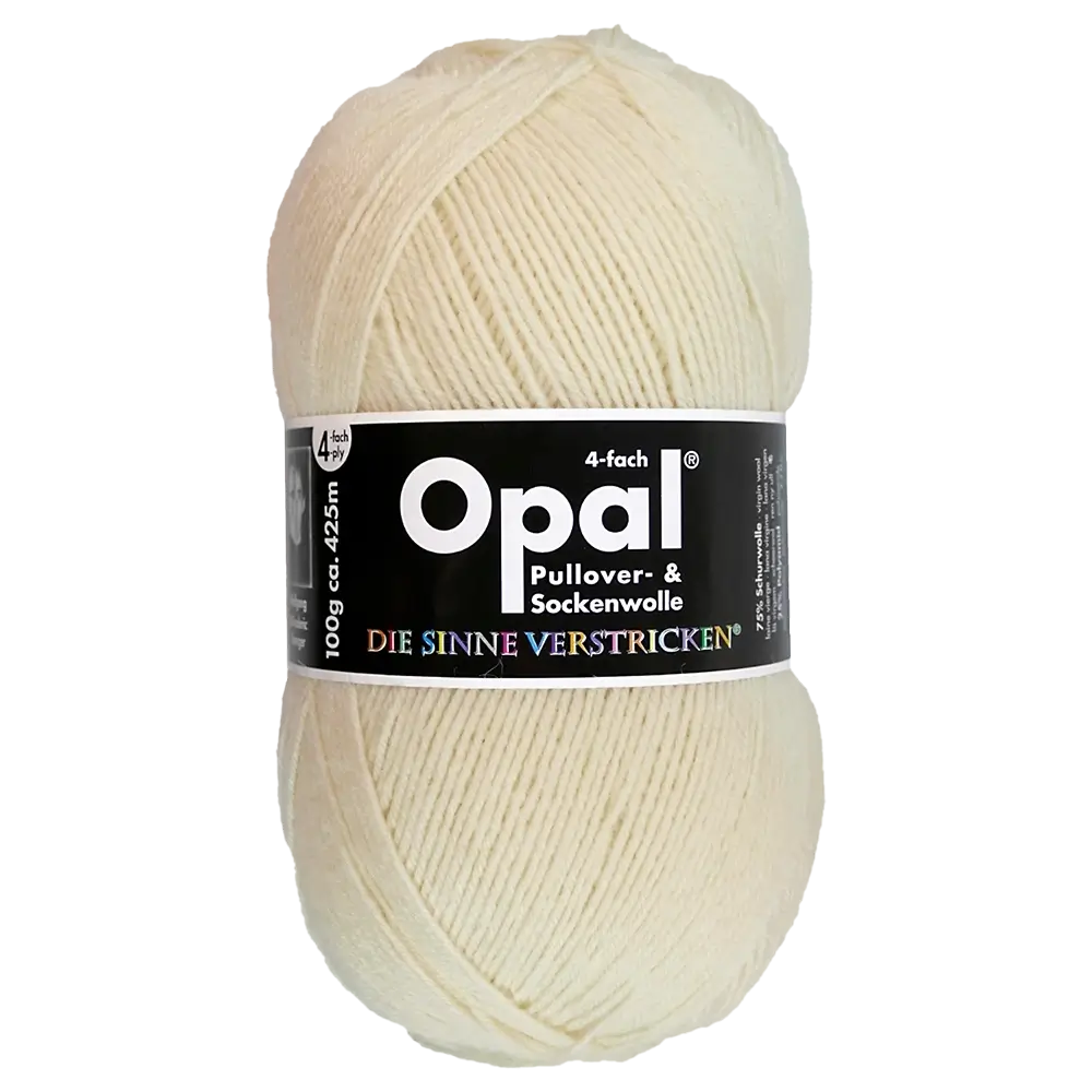#Farbe_Opal Uni 4-fach | 3081 Natur