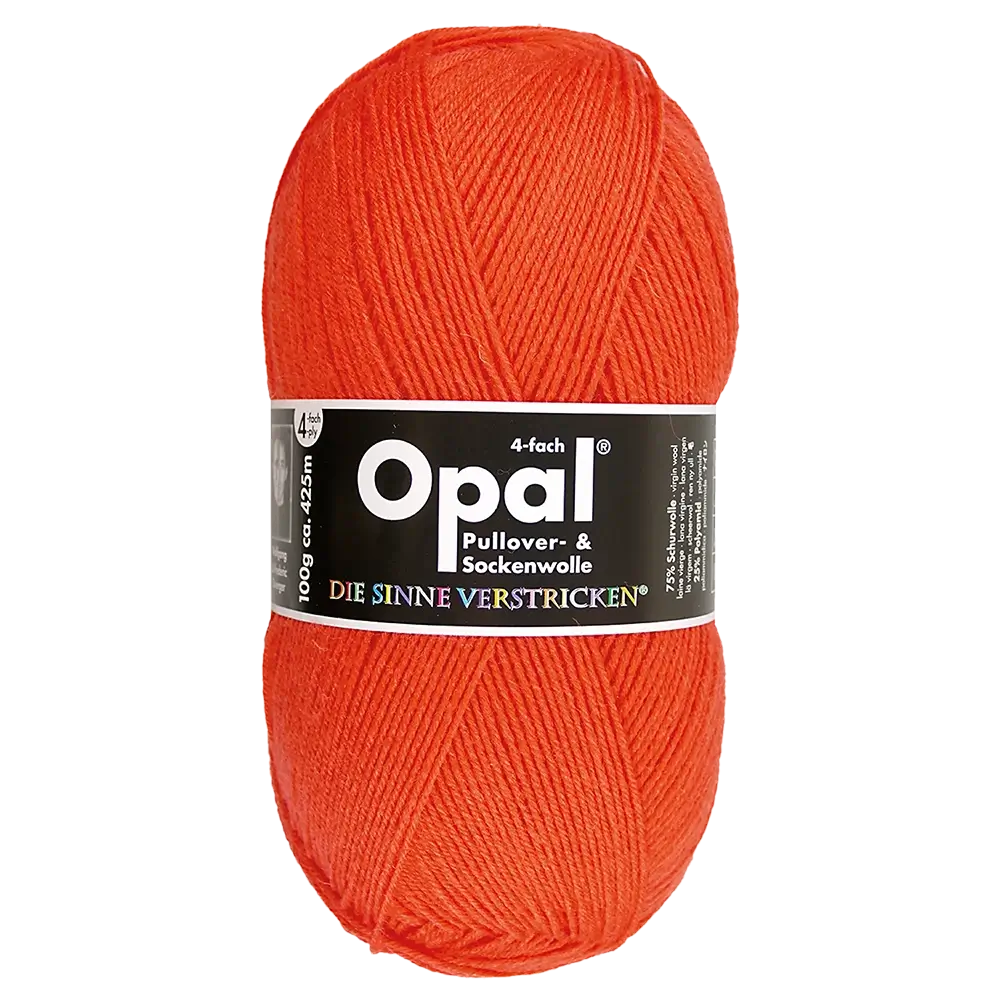#Farbe_Opal Uni 4-fach | 5181 Orange