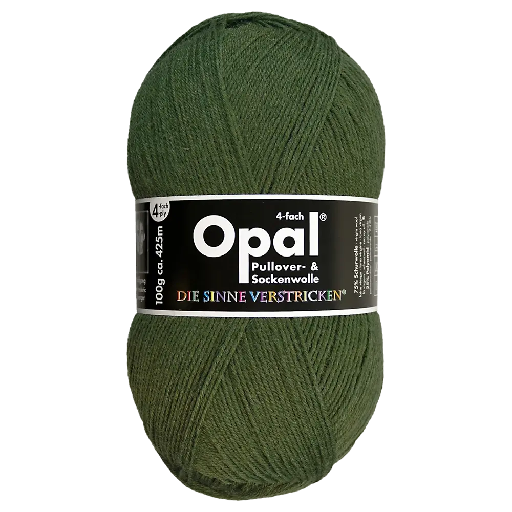 #Farbe_Opal Uni 4-fach | 5184 Olivgrün
