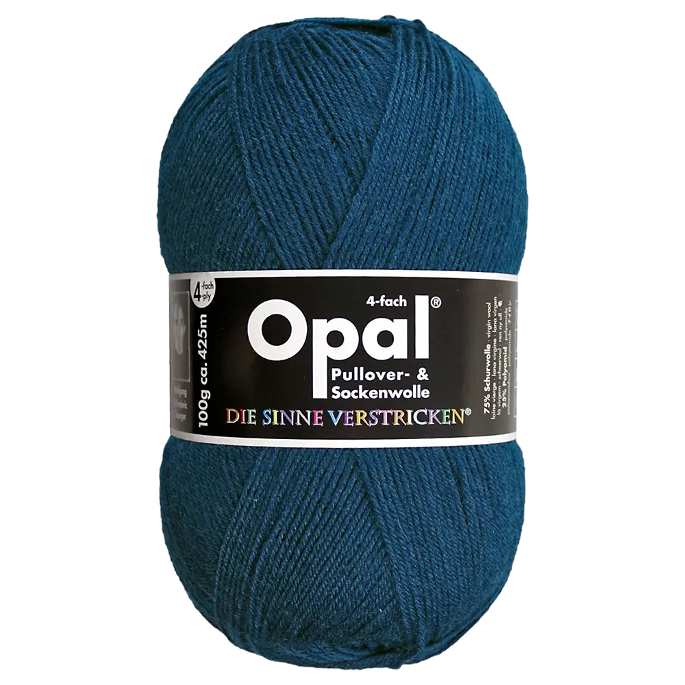 #Farbe_Opal Uni 4-fach | 5187 Petrol