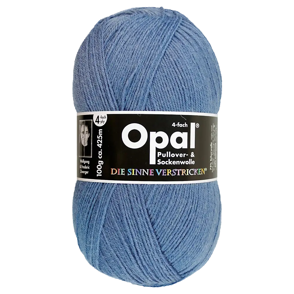 #Farbe_Opal Uni 4-fach | 5195 Jeansblau