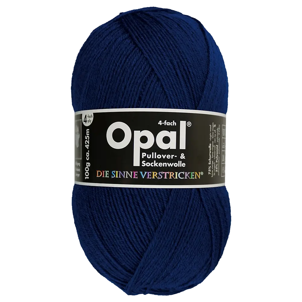 #Farbe_Opal Uni 4-fach | 9930 Navy