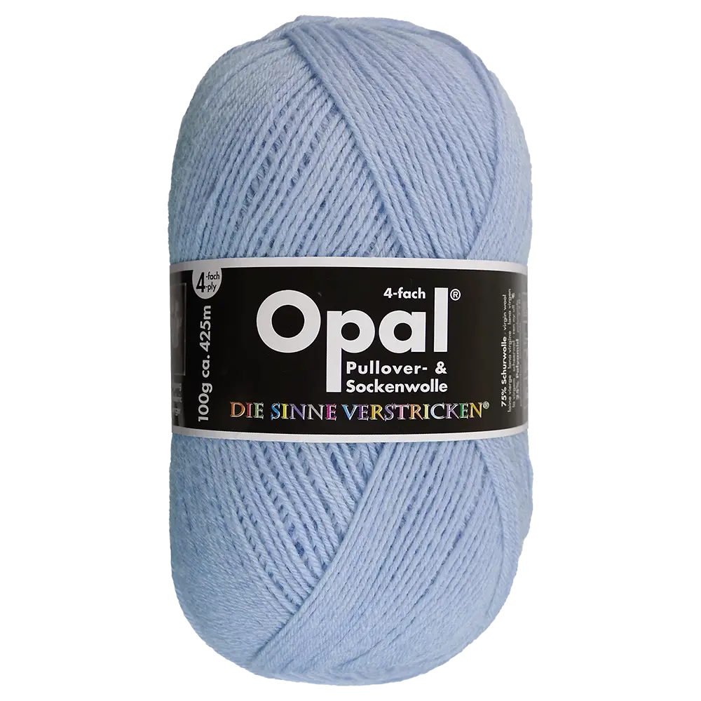#Farbe_Opal Uni 4-fach | 9932 Himmelblau