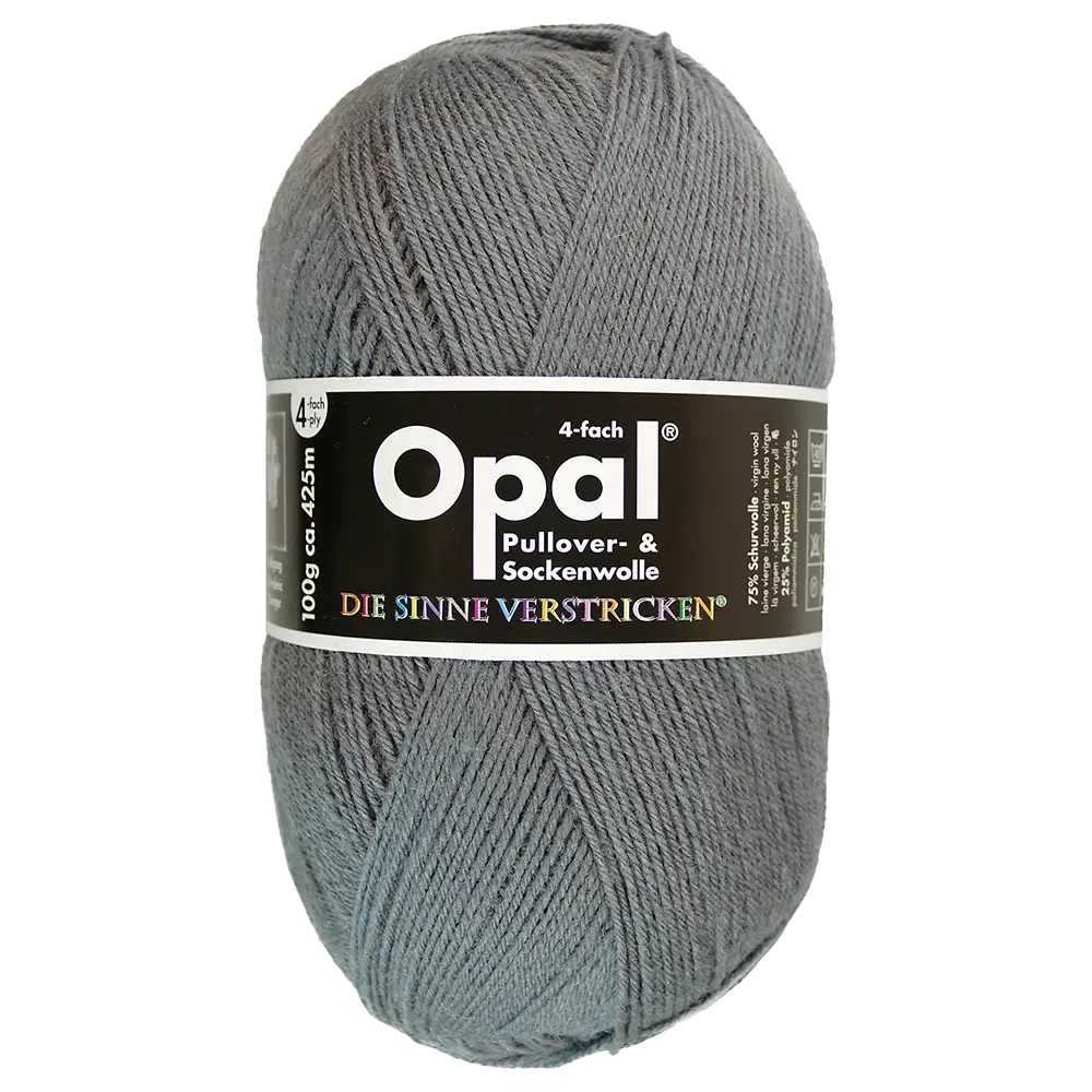 #Farbe_Opal Uni 4-fach | 9936 Rauch
