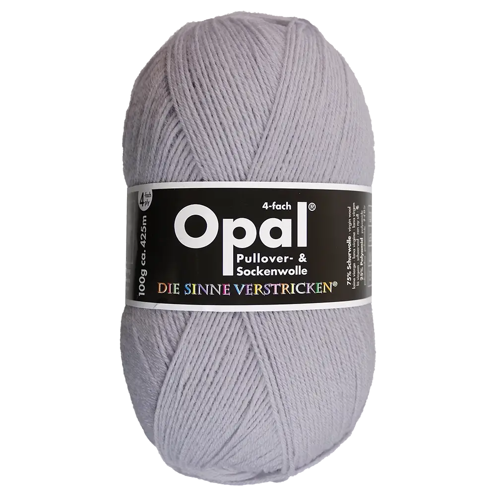 #Farbe_Opal Uni 4-fach | 9937 Silber