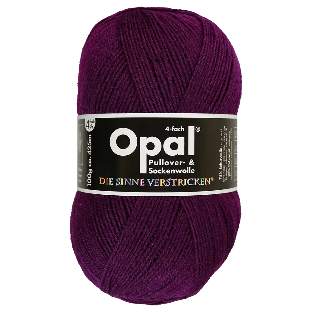 #Farbe_Opal Uni 4-fach | 9938 Beere