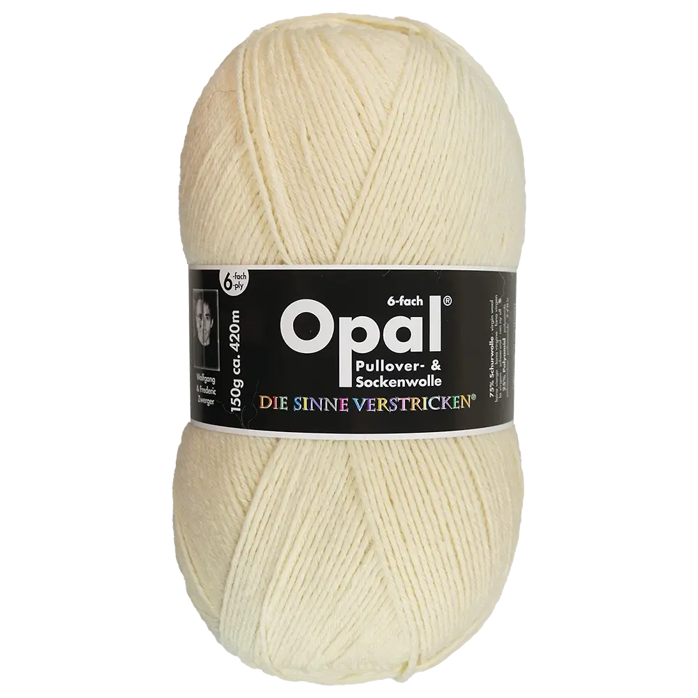 #Farbe_Opal Uni 6-fach | 5300 Natur