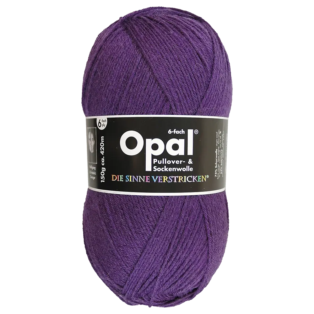 #Farbe_Opal Uni 6-fach | 7902 Violett