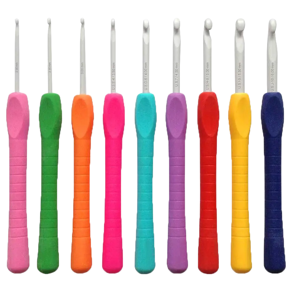 Easy Grip HĂ€kelnadel-Set 9-teilig