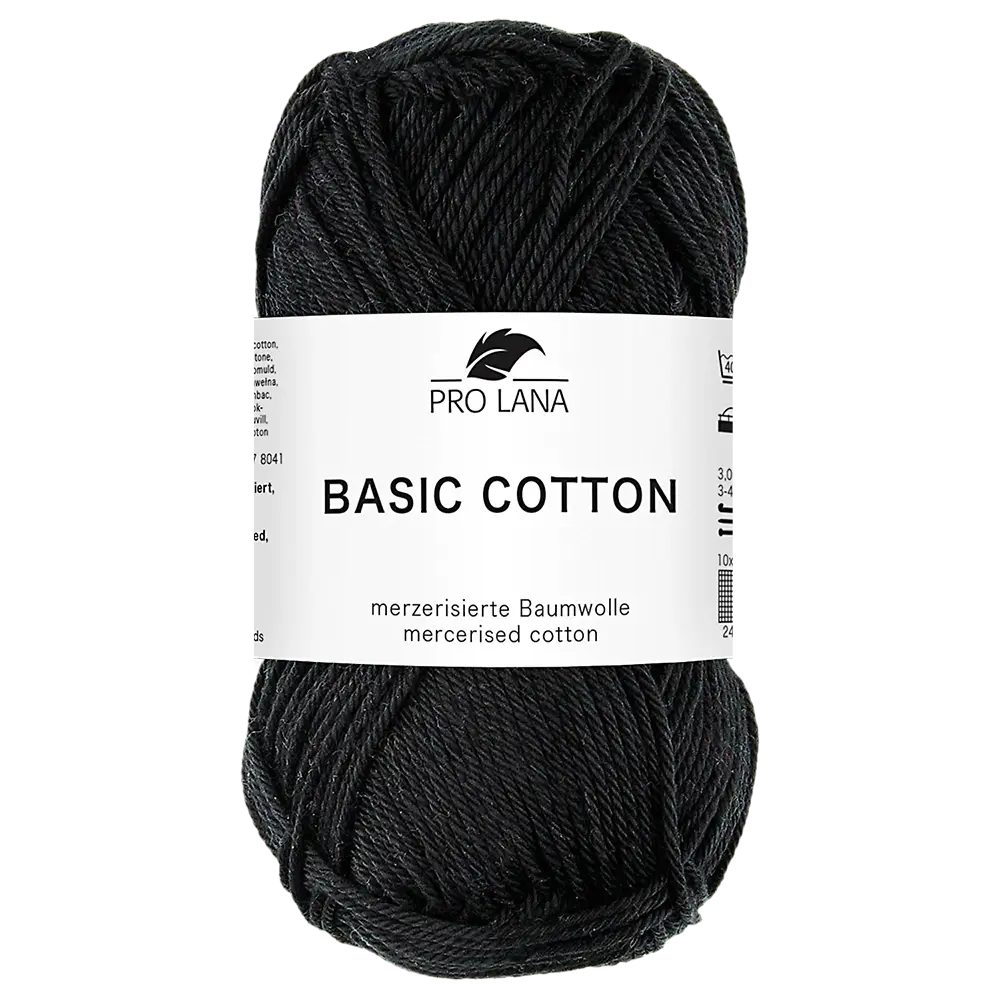 #Farbe_Pro Lana Basic Cotton | 99 Schwarz
