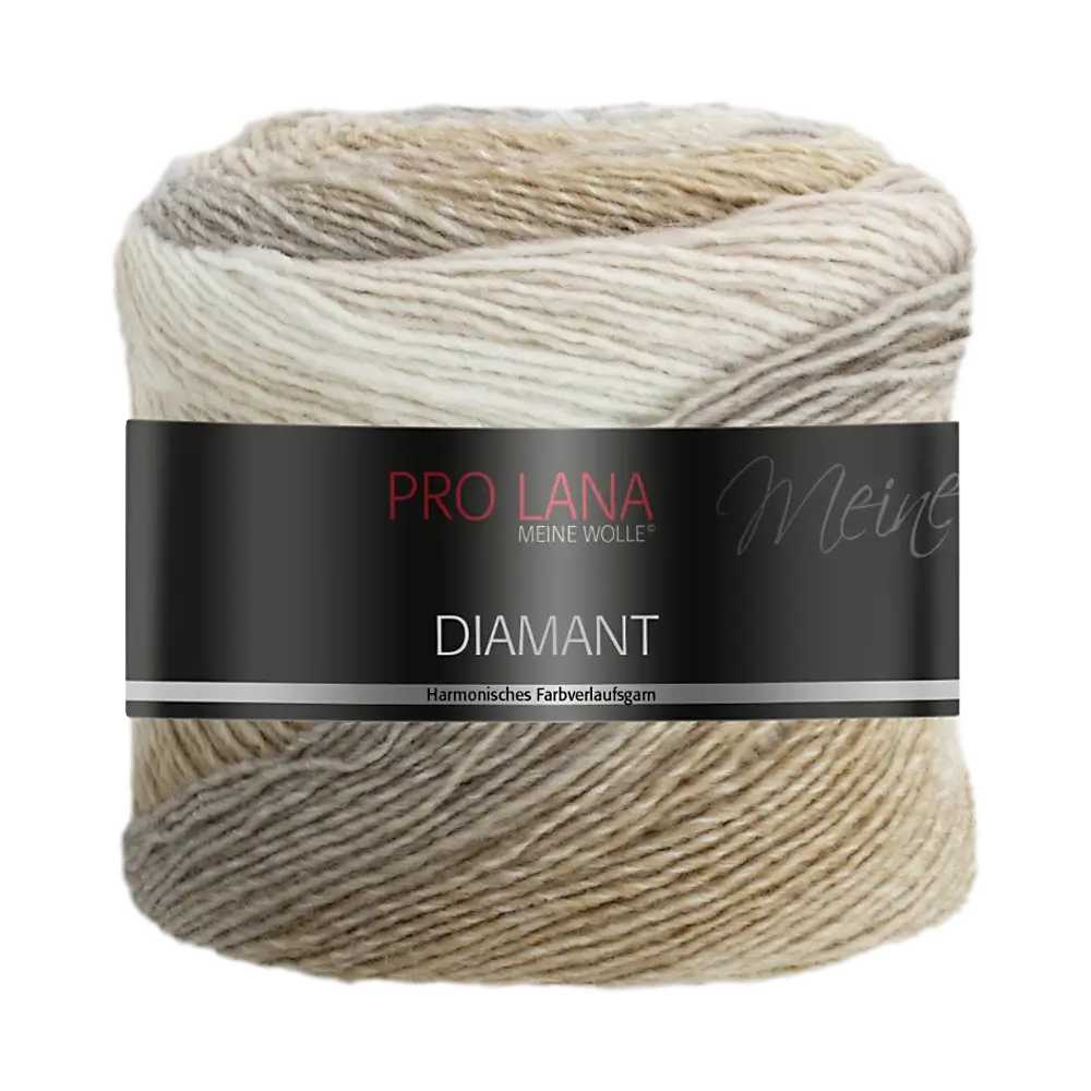 #Farbe_Pro Lana Diamant | 88 Braun-Creme-Grau