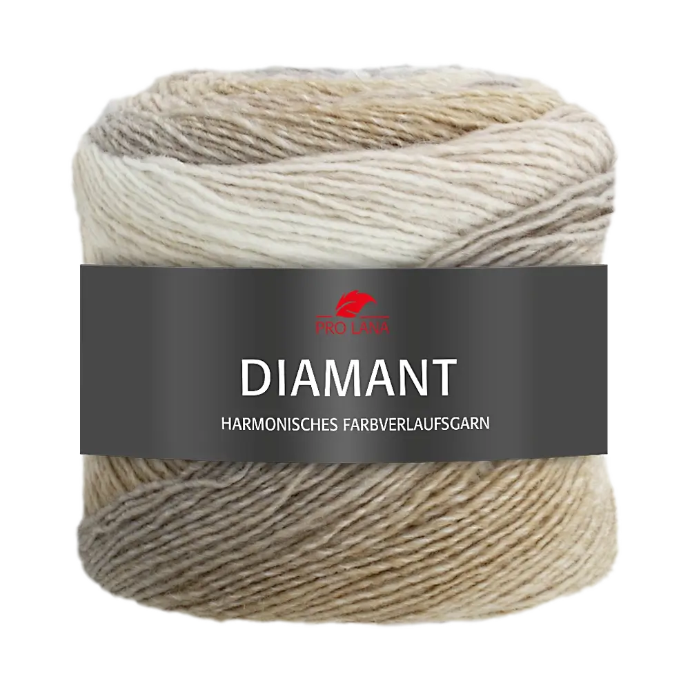 #Farbe_Pro Lana Diamant | 88 Braun-Creme-Grau