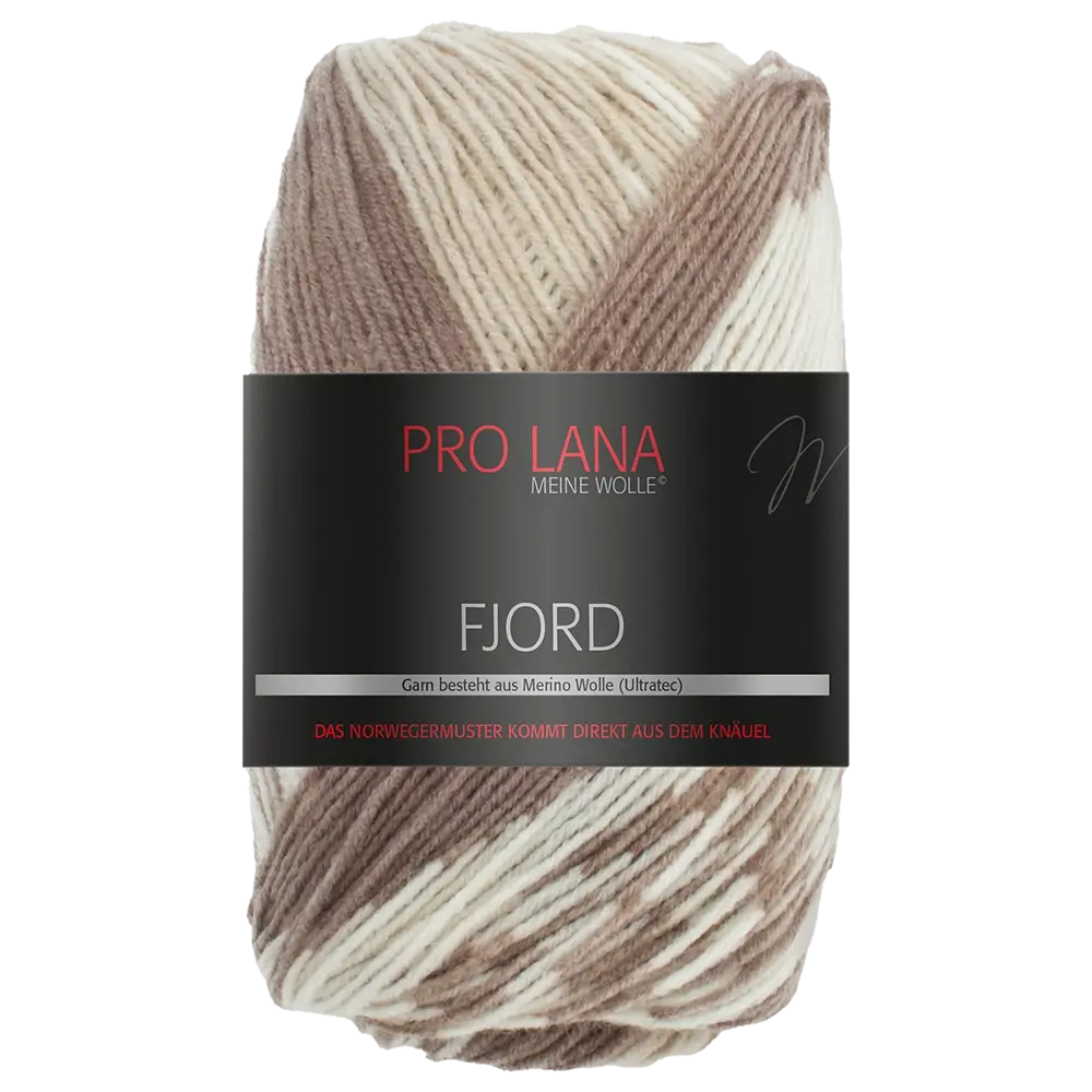 #Farbe_Pro Lana Fjord | 81 Braun-Beige-Weiß