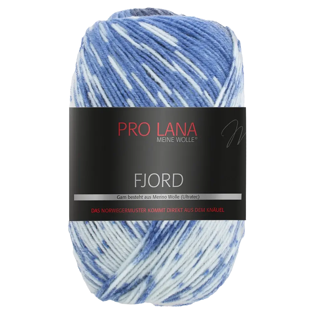 #Farbe_Pro Lana Fjord | 84 Blau-Grau-Weiß