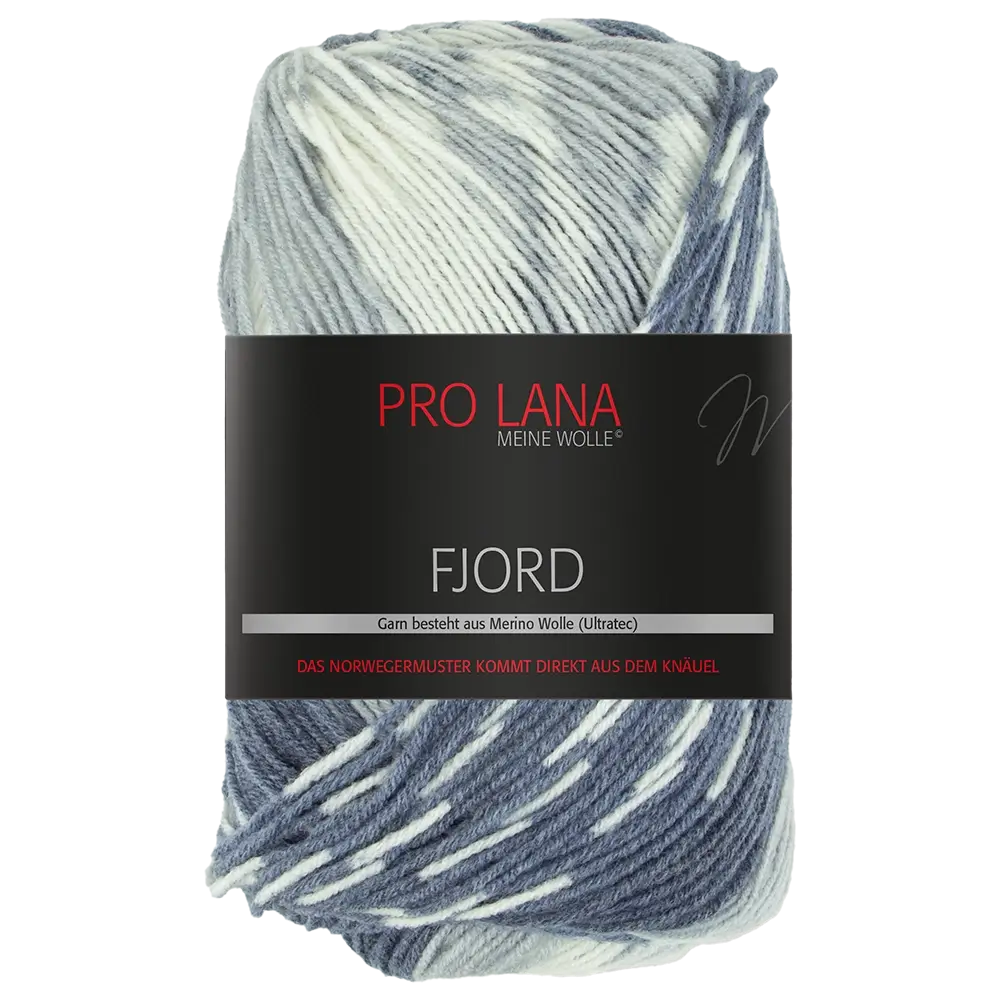 #Farbe_Pro Lana Fjord | 91 Blau-Jeans-Weiß