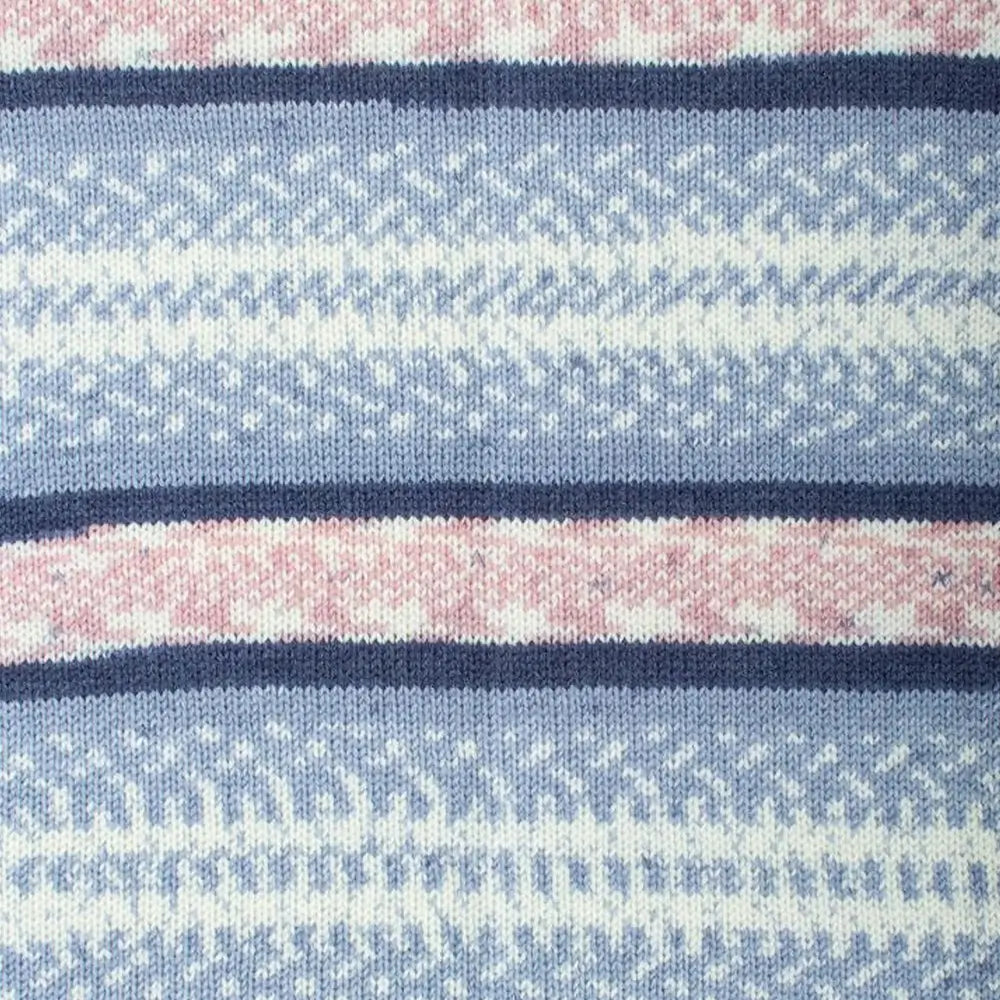 #Farbe_Pro Lana Fjord | 94 Blau-Altrosa-Weiß