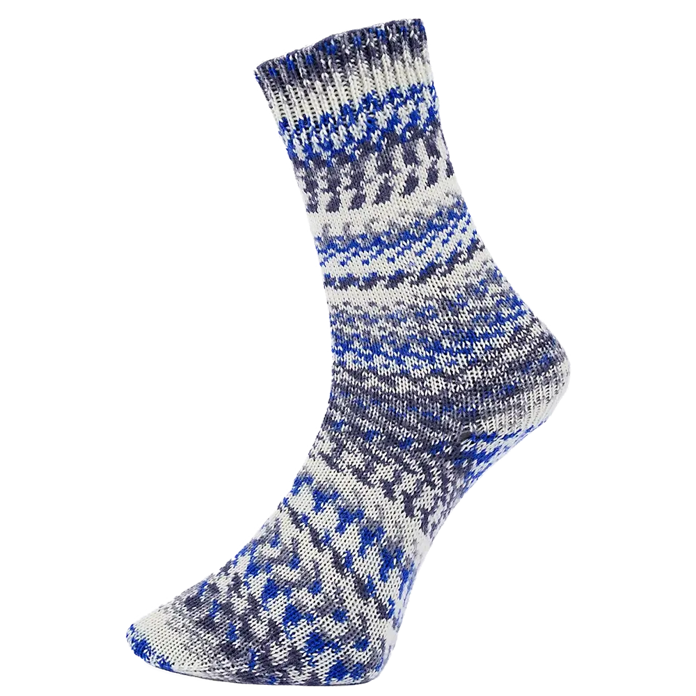 #Farbe_Pro Lana Fjord Socks Multicolor Golden Socks | 483 Blau-Grau