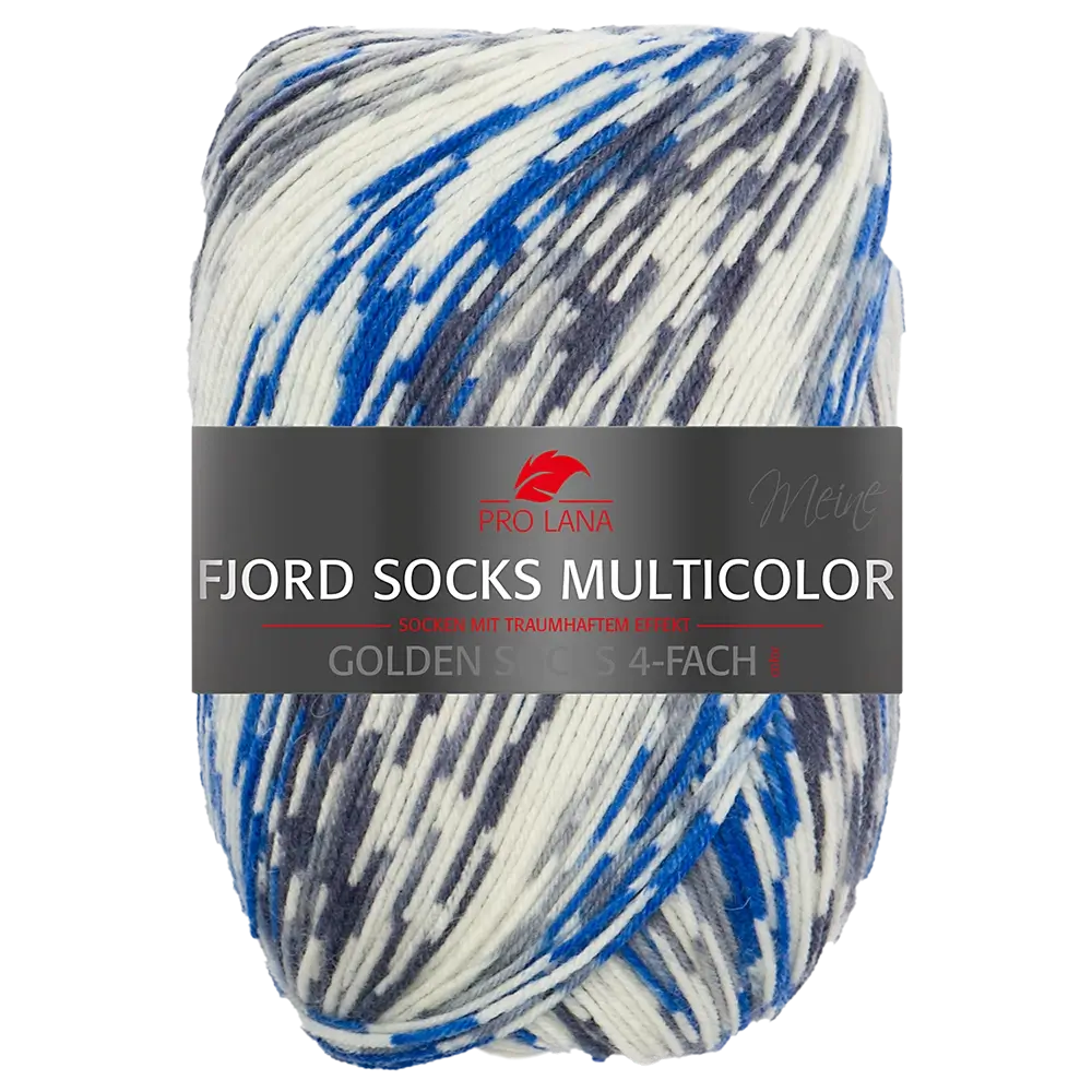 #Farbe_Pro Lana Fjord Socks Multicolor Golden Socks | 483 Blau-Grau