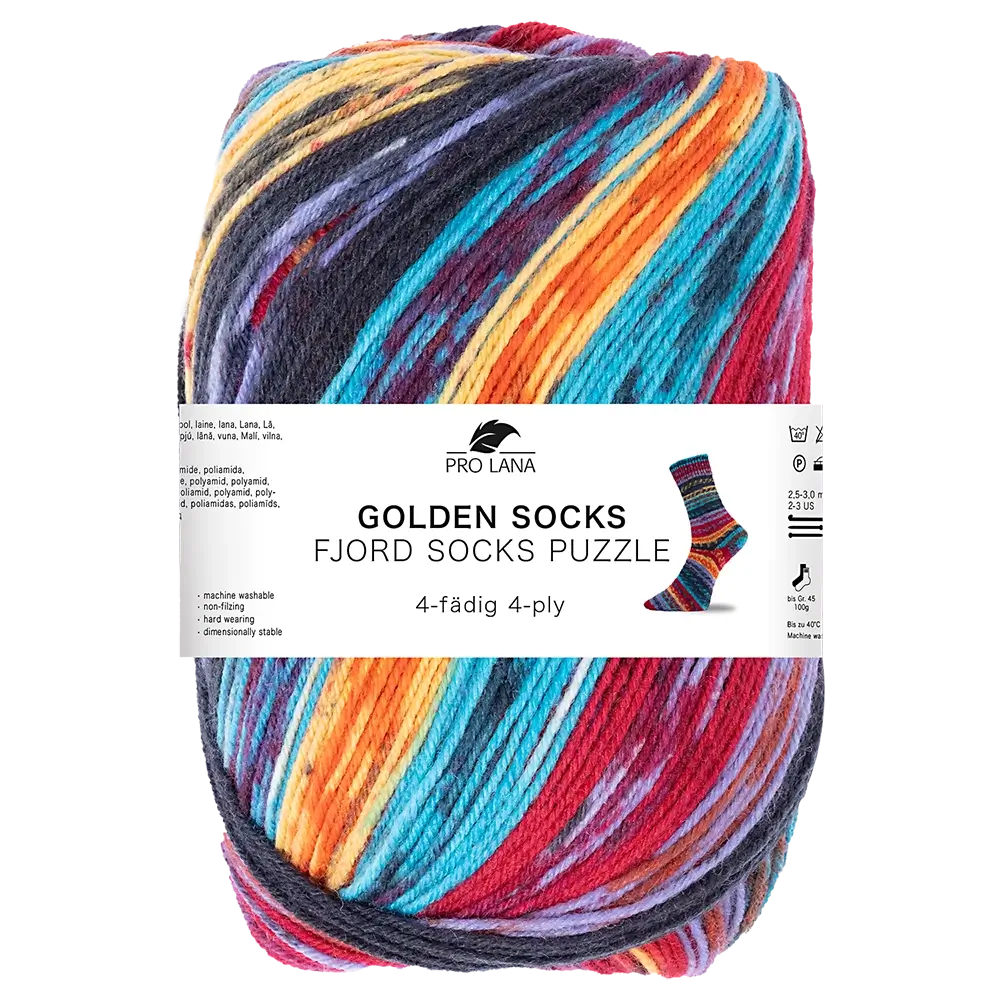 #Farbe_Pro Lana Fjord Socks Puzzle | 80