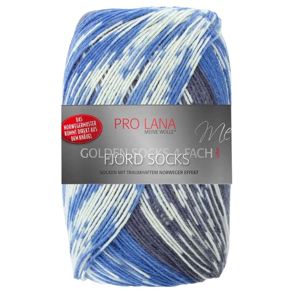 #Farbe_Pro Lana Golden Socks 4-fach Fjord Socks | 184 Blau