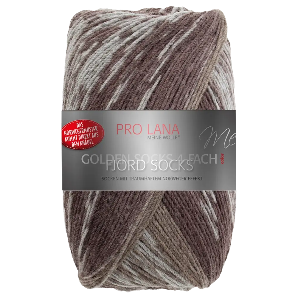 #Farbe_Pro Lana Golden Socks 4-fach Fjord Socks | 194 Braun