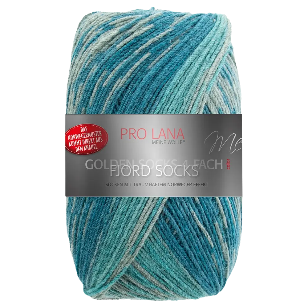 Frida's Wollhaus Pro Lana Fjord 100g - Lana Gradientefiato Norvegese, 70% Merino, 30% Poliacrilico, 350m, Colore Crema