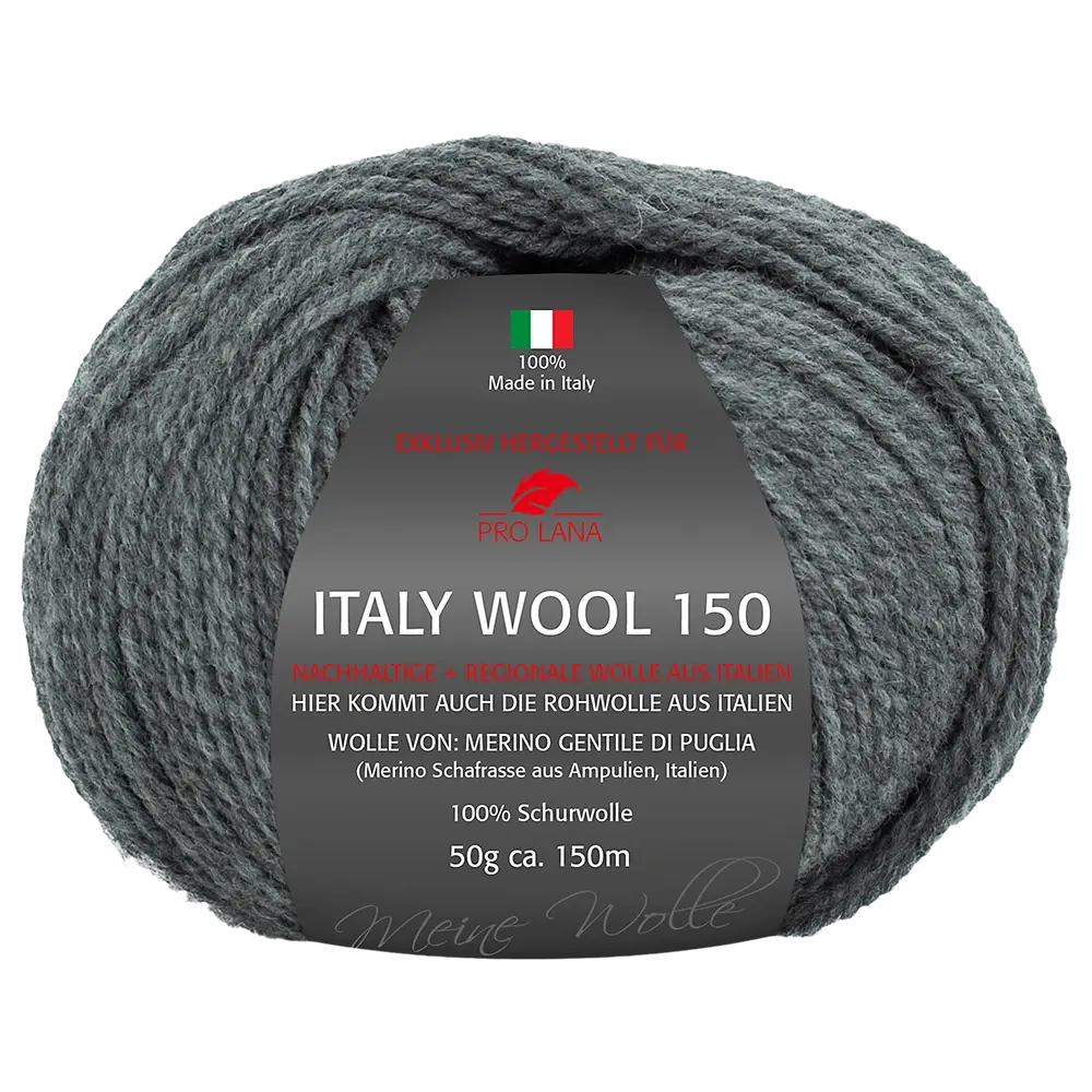 #Farbe_Pro Lana Italy Wool 150 | 195 Dunkelgrau