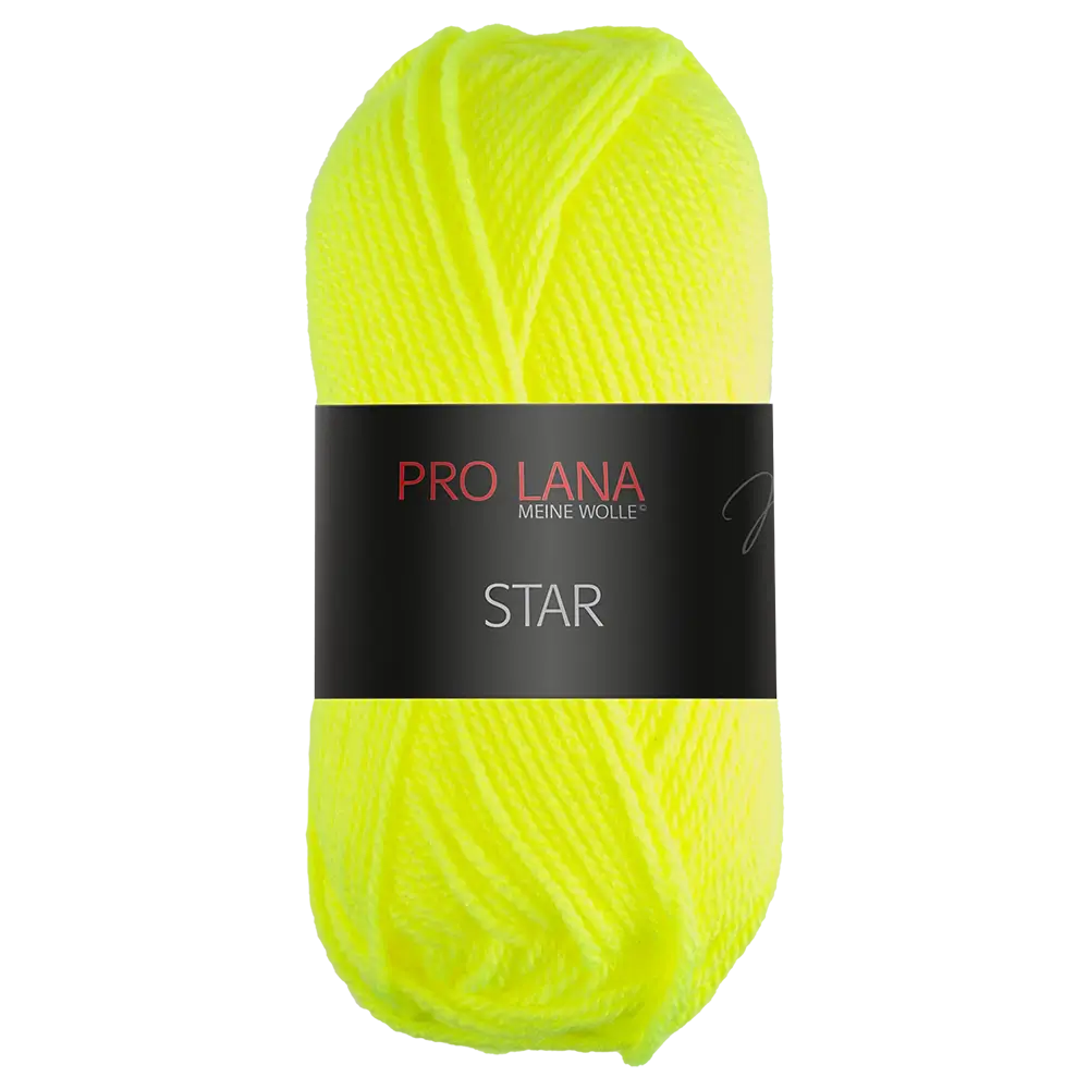 #Farbe_Pro Lana Star | 82 Neongelb