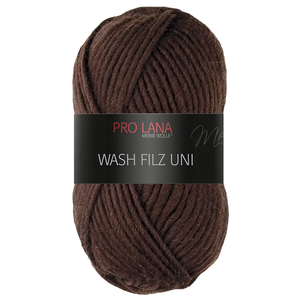 #Farbe_Pro Lana Wash Filz Uni | 110 Braun