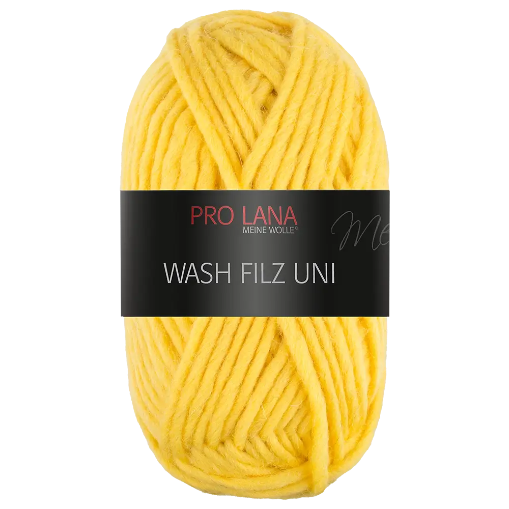 #Farbe_Pro Lana Wash Filz Uni | 124 Gelb