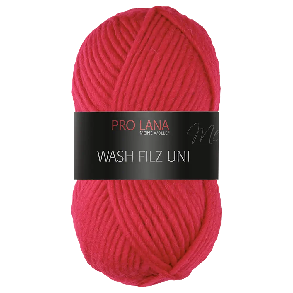 #Farbe_Pro Lana Wash Filz Uni | 130 Rot