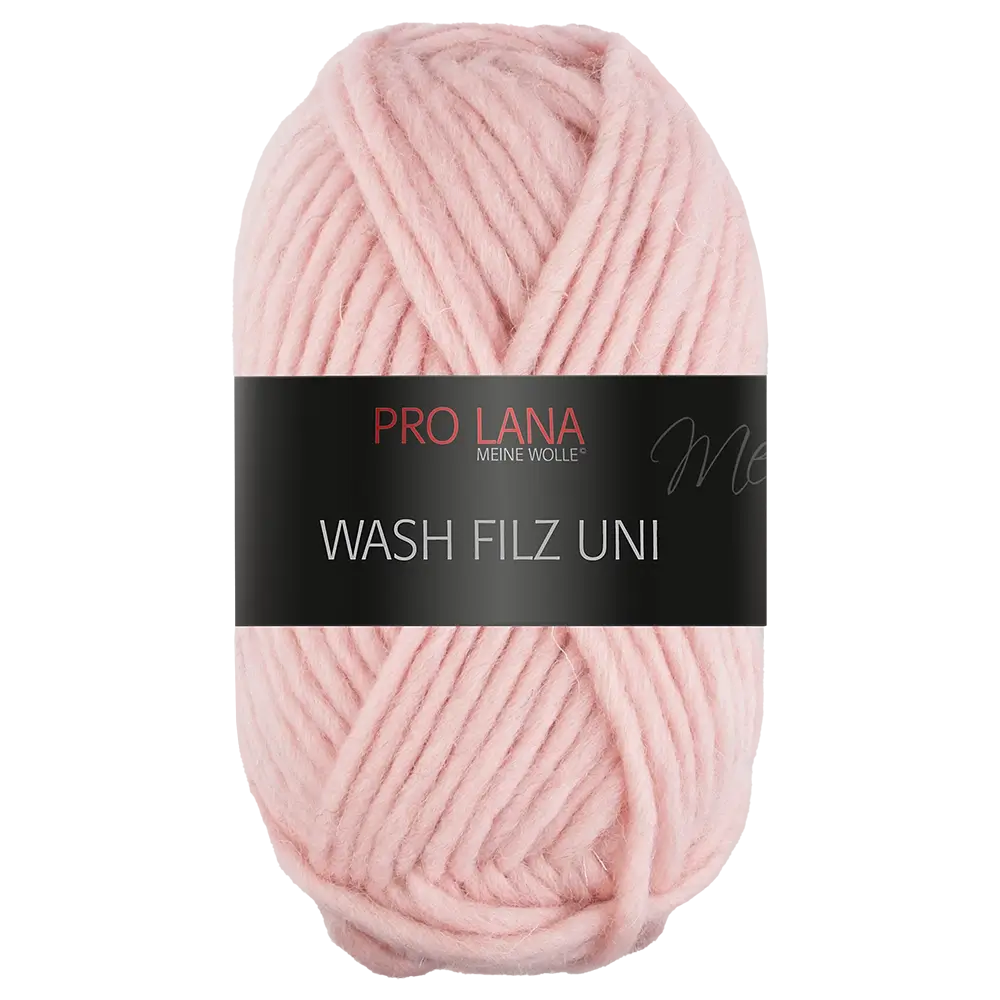 #Farbe_Pro Lana Wash Filz Uni | 135 Rosa