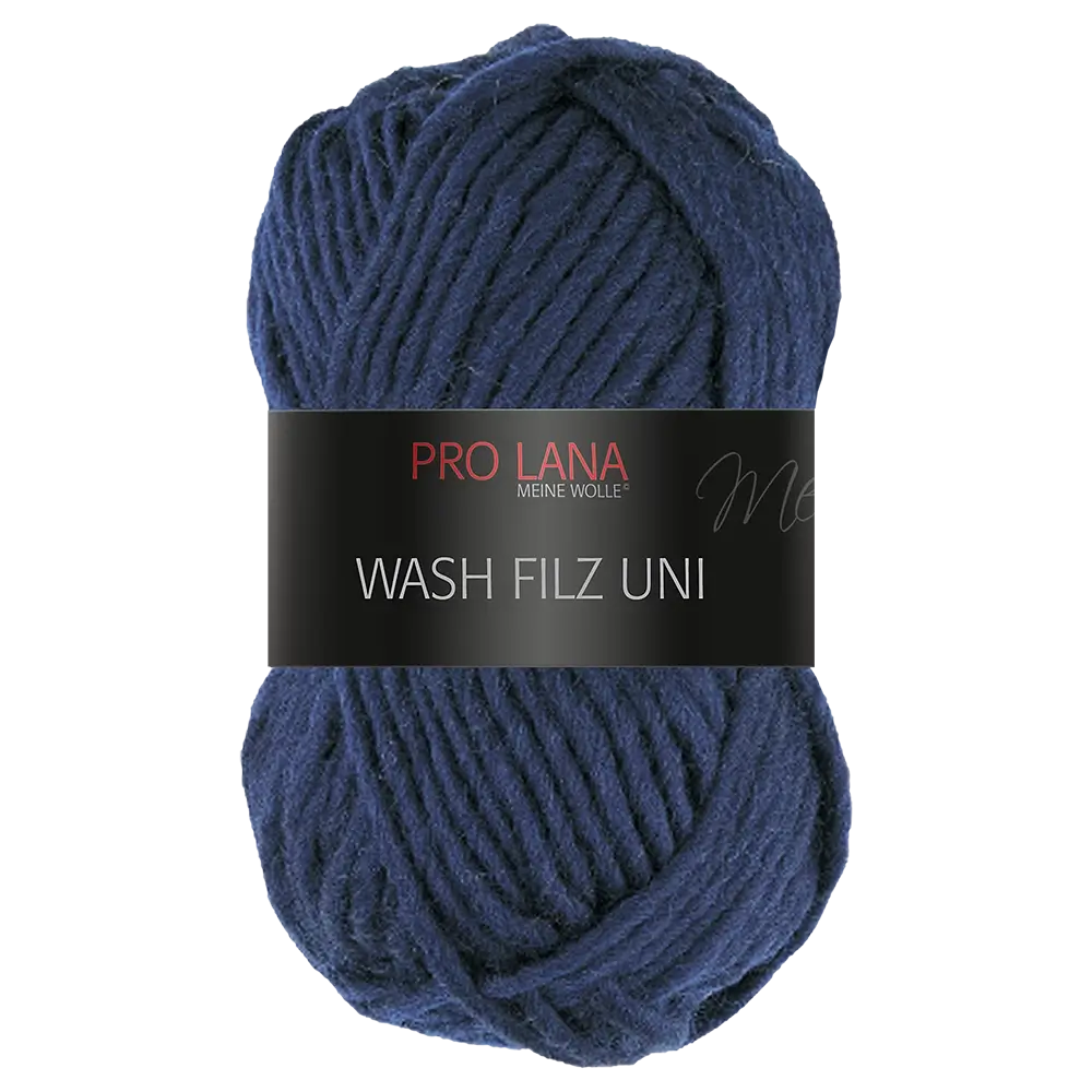 #Farbe_Pro Lana Wash Filz Uni | 150 Nachtblau