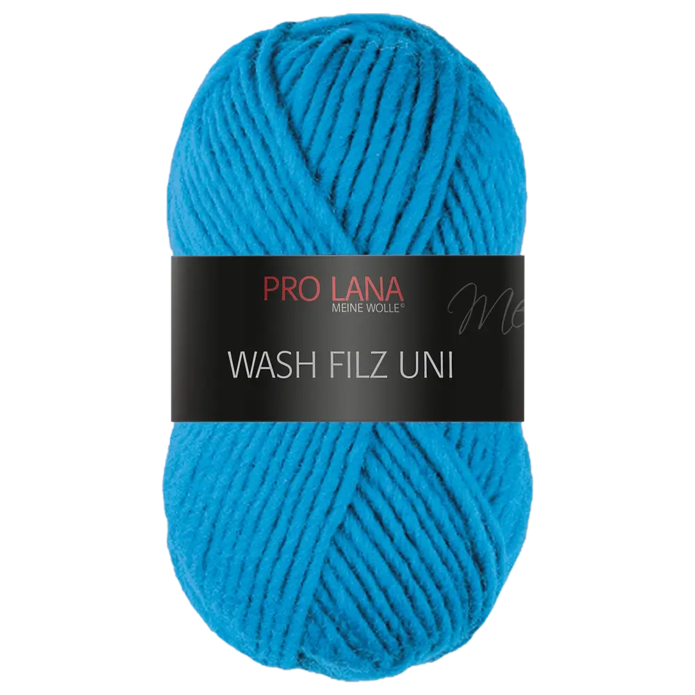 #Farbe_Pro Lana Wash Filz Uni | 167 Mittelblau