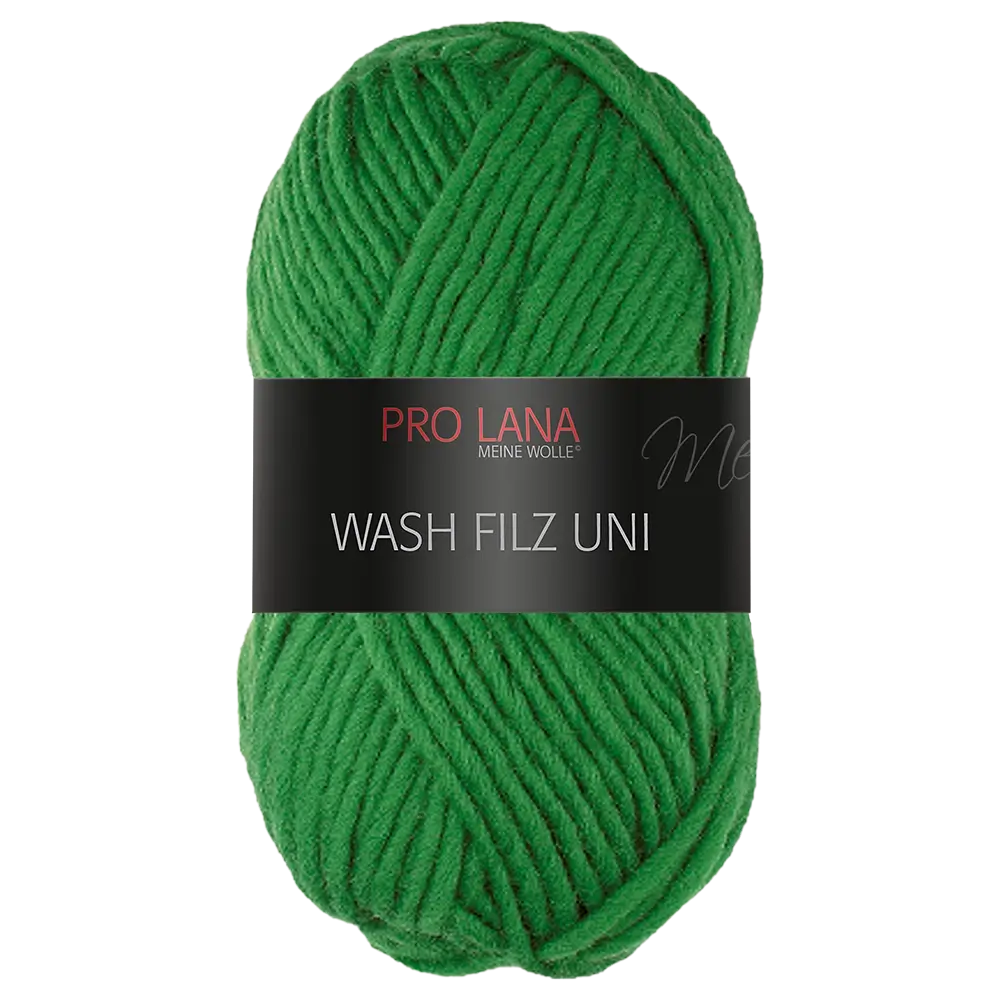 #Farbe_Pro Lana Wash Filz Uni | 177 Grasgrün